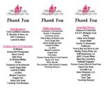 Events to Remember's Sassy Ladies Shopping Night Out Sponsor Thank You
