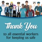 Photographed: Essential Workers Thank You Graphic